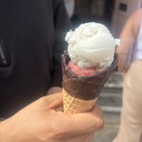 Strawberry and banana   at Dennetts in Lincoln