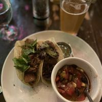 Jackfruit tacos and a side of vegan chili   at Homegrown Gastropub in Reno