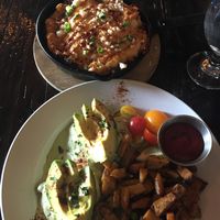 Vegan Benedict and Veggie frittata for lunch.  at Homegrown Gastropub in Reno