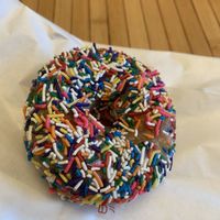   at 49th Parallel Coffee Roasters & Lucky's Doughnuts in Vancouver