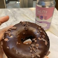   at 49th Parallel Coffee Roasters & Lucky's Doughnuts in Vancouver