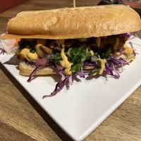 Asada torta  at Lúpulo Craft Beer House in Santa Cruz