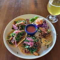Vegan Asada Tacos at Lúpulo Craft Beer House in Santa Cruz
