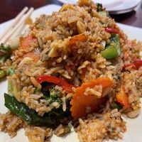 Thai Chili Fried Rice w Veggies spice level 4  at Pearl Cafe in Florissant