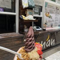 Banana papaya boat  at Banan - Waikiki in Honolulu