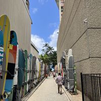 follow this route irs on the right side   at Banan - Waikiki in Honolulu