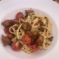 Seitan fettuccine  at Vagas Bar in Matosinhos