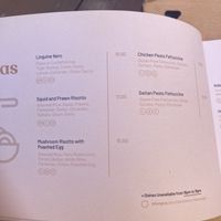 Pasta menu  at Vagas Bar in Matosinhos