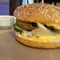 Falafel burger   at Ezitis Migla - Aldaru in Riga