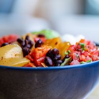 Vegan Fajita Bowl at Mexigo in Southampton