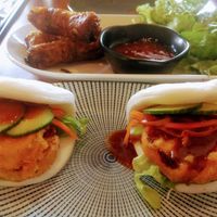 Eggplant bao at Blue Ginger Viet Kitchen in Carnegie