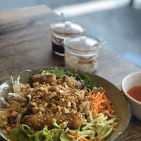 Vegetable spring rolls with vermicelli  at Blue Ginger Viet Kitchen in Carnegie