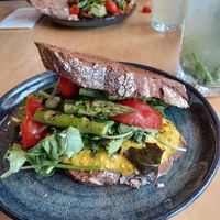 No-egg salad sandwich (tofu & vegetables) at Credible in Nijmegen