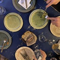 Aftermath of a perfect meal at Manfreds in Copenhagen