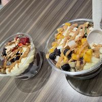 Large shiok with almond butter and large original with cookie butter  at Randy Indulgence in Central Singapore