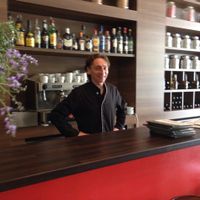 lovely owner at Amaranta in Girona