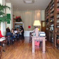 swish and spacious interior (there is more to the left) at Amaranta in Girona