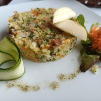 Cus cus de coliflor at Amaranta in Girona