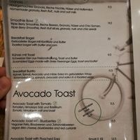 Current menu at Velo Cafe in Interlaken