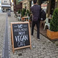 Entrance at Velo Cafe in Interlaken