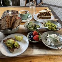 Had the Aeroplatte - meant for sharing but a hungry guy can eat it all. Plus dessert & coffee  at Velo Cafe in Interlaken