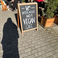 outdoor seating   at Velo Cafe in Interlaken