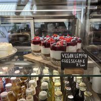 Vegan cheesecake  at Velo Cafe in Interlaken