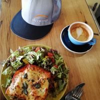 Veggie lasagne at Velo Cafe in Interlaken