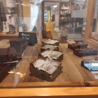 Vegan brownies at Ideas Peregrinas in Tui