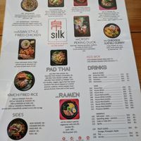 Menu at Silk in Split