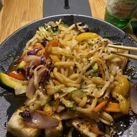 Hongkong Udon noodles mixed up   at Silk in Split