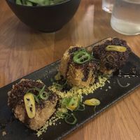 Sweet and spicy tofu and edamame   at Silk in Split
