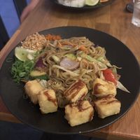 Vegan pad thai with tofu   at Silk in Split