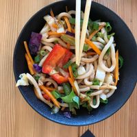 Pad thai (sans egg) at Silk in Split