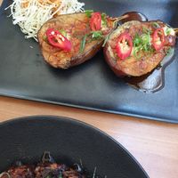 Miso glazed aubergine at Silk in Split