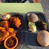Cauliflower & rye bread starter at The Green Affair - Saldanha in Lisbon