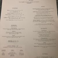 Menu  at The Green Affair - Saldanha in Lisbon