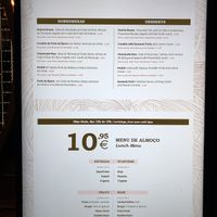 Menu  at The Green Affair - Saldanha in Lisbon