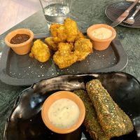 Cauliflower, Spinach croquettes   at The Green Affair - Saldanha in Lisbon