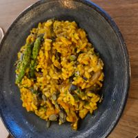 Pumpkin risotto at The Green Affair - Saldanha in Lisbon