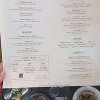Menu at The Green Affair - Saldanha in Lisbon