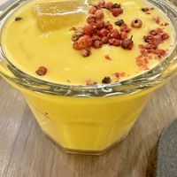 So good! Mango beverage with coconut milk  #Veganuary at The Green Affair - Saldanha in Lisbon