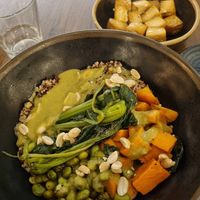 Winter bowl with extra tofu at The Green Affair - Saldanha in Lisbon