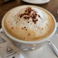 Cappuccino at The Green Affair - Saldanha in Lisbon