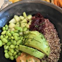 Summer bowl I think it was called. With two types of fries for the heart attack    at The Green Affair - Saldanha in Lisbon