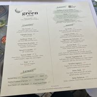 Menu   at The Green Affair - Saldanha in Lisbon