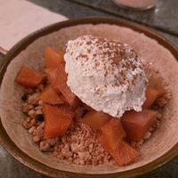 Crumble de abóbora at The Green Affair - Saldanha in Lisbon