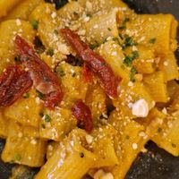 Todays lunch pasta with sundried tomatoes at The Green Affair - Saldanha in Lisbon