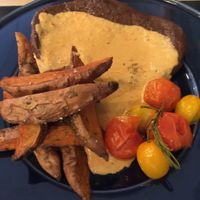 Seitan Steak with Peppercorn Sauce...this was my absolute favorite! at The Green Affair - Saldanha in Lisbon