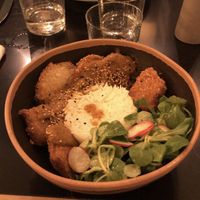 The curry dish with tofu and rice at The Green Affair - Saldanha in Lisbon